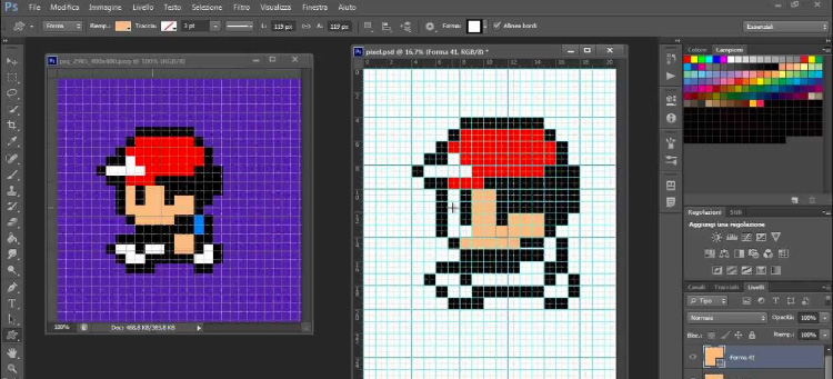 pixel art photoshop